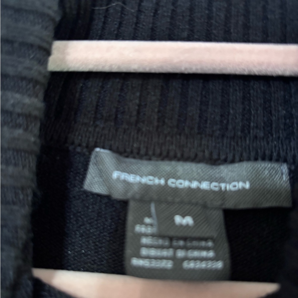 French Connection Black Ribbed Sweater - Picture 3 of 3